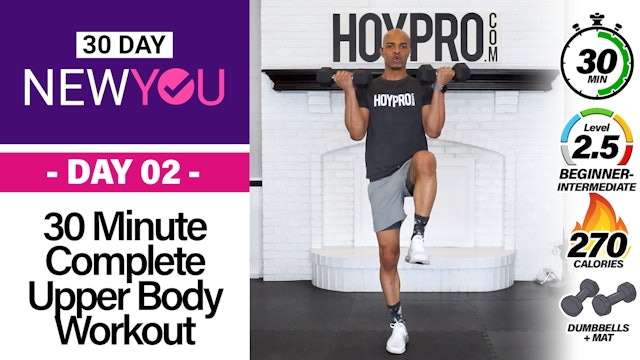 30 Minute Complete Upper Body Workout for Beginners  - NEW YOU #02