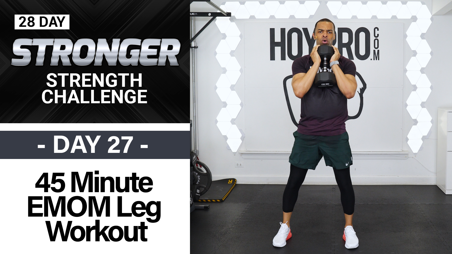 30 Minute Lower Body EMOM Strength Workout - STRONGER #27