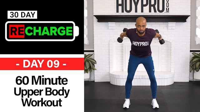 60 Minute Intermediate Upper Body Workout - Recharge #09