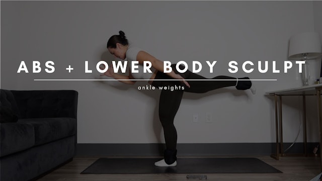 Butt & Abs Pilates Sculpt with Ankle Weights