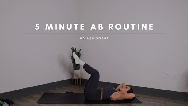 5 Minute Ab Routine