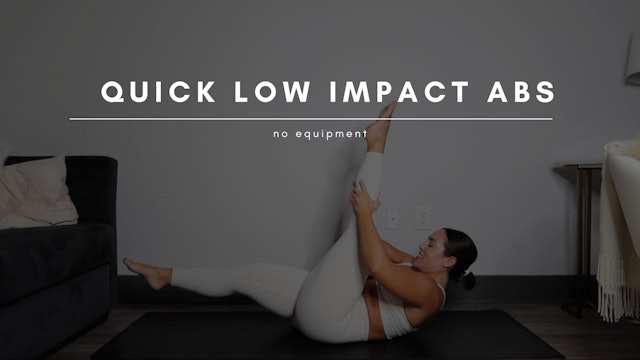 Quick Low Impact Abs 001 