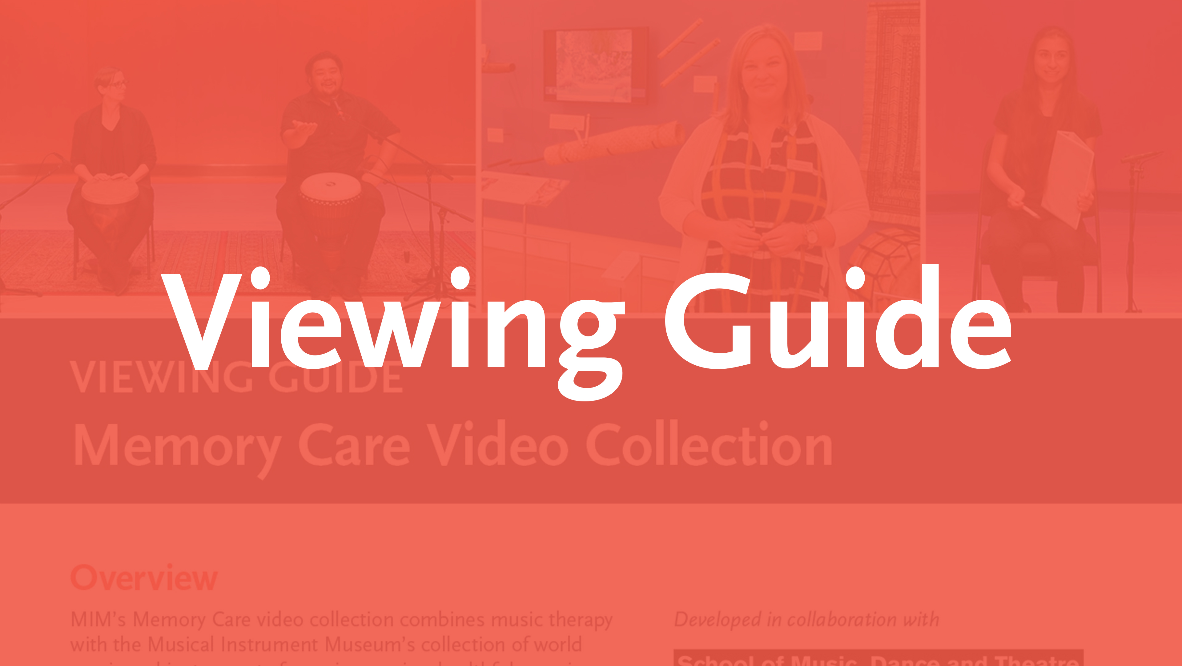 Memory Care Viewing Guide