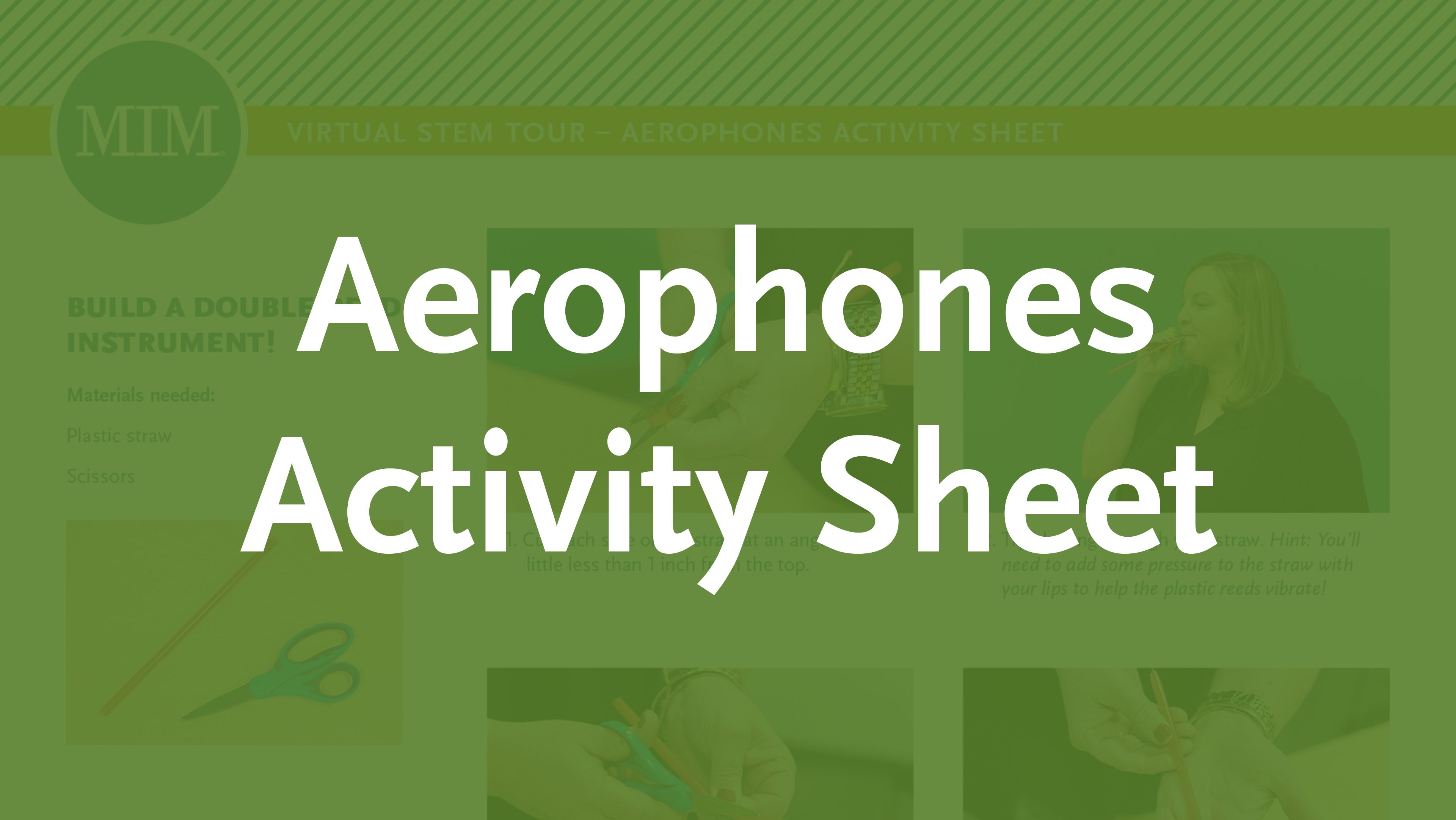 3 – Aerophones Activity Sheet
