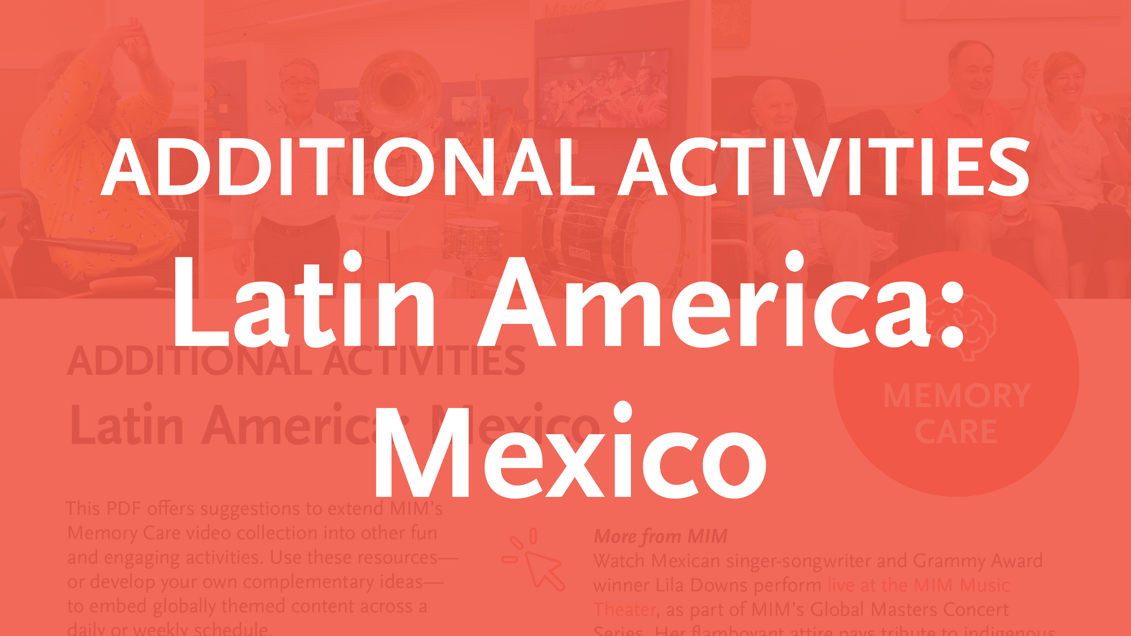 Memory Care Additional Activities – Latin America: Mexico