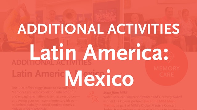 Memory Care Additional Activities – Latin America: Mexico