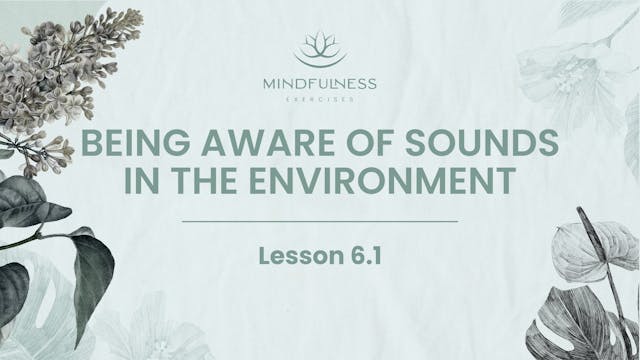 6.1 - Awareness of Sounds