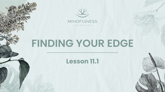 11.1 - Finding Your Edge