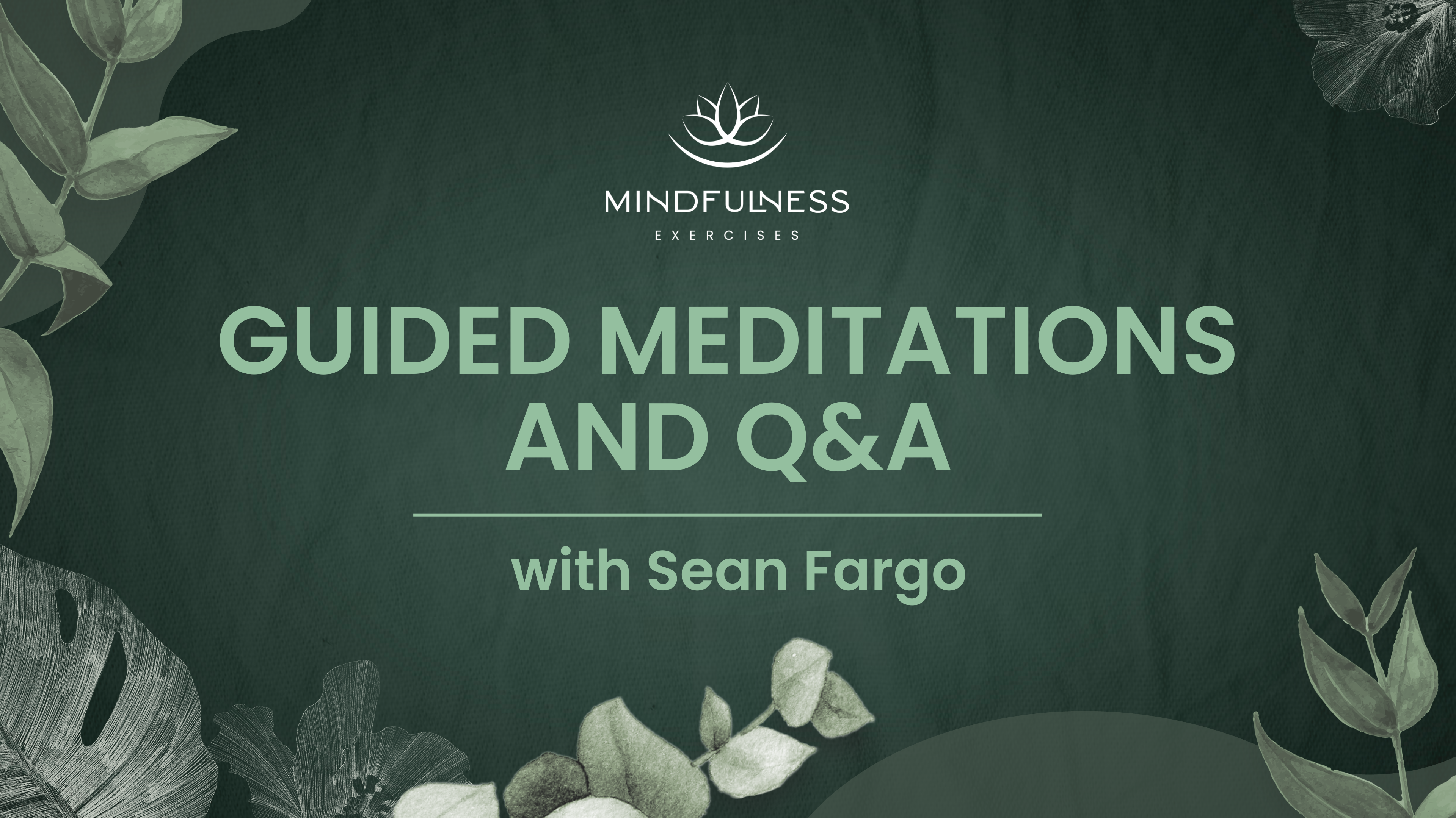 Guided Meditations and Q&A with Sean Fargo