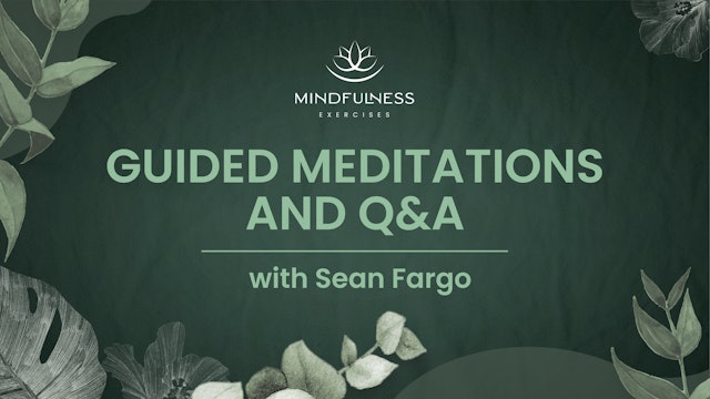 Guided Meditations and Q&A with Sean Fargo