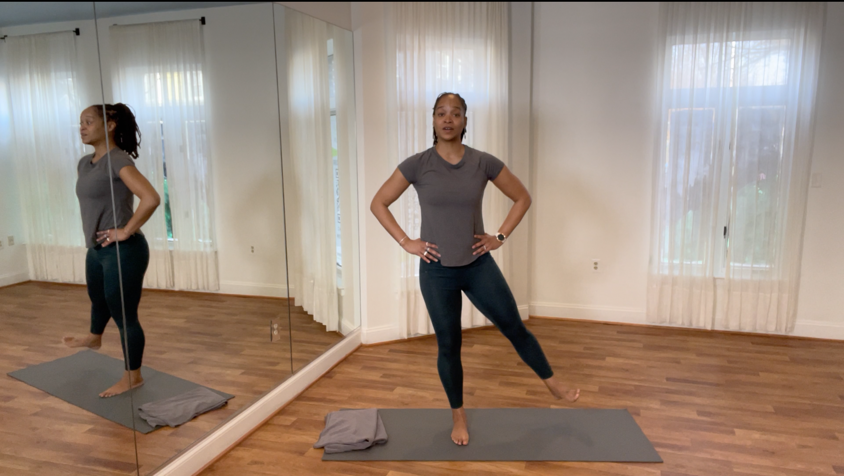 Prenatal Pilates Mini Mat - Standing w/ Martina