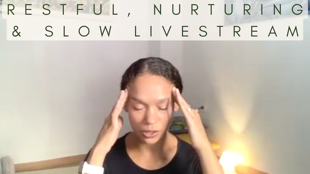 43 Min Livestream Yoga Therapy for Anxiety with Zakiya