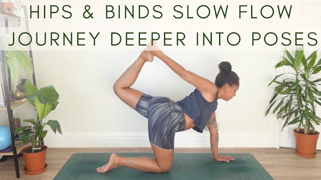 12 Min Slow Flow Hips & Binds with Ni...