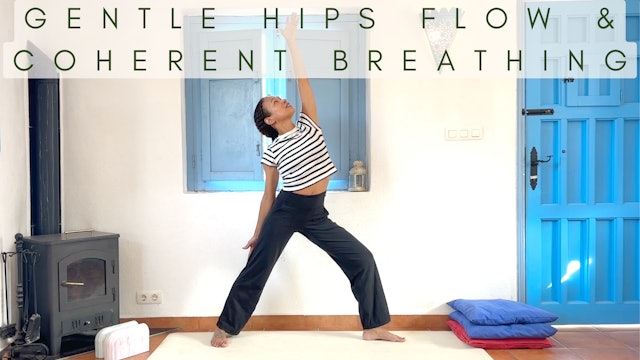 30 Min Gentle Hips Flow and Coherent Breathing with Zakiya