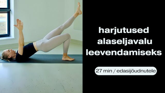 harjutused alaseljavalu leevendamiseks