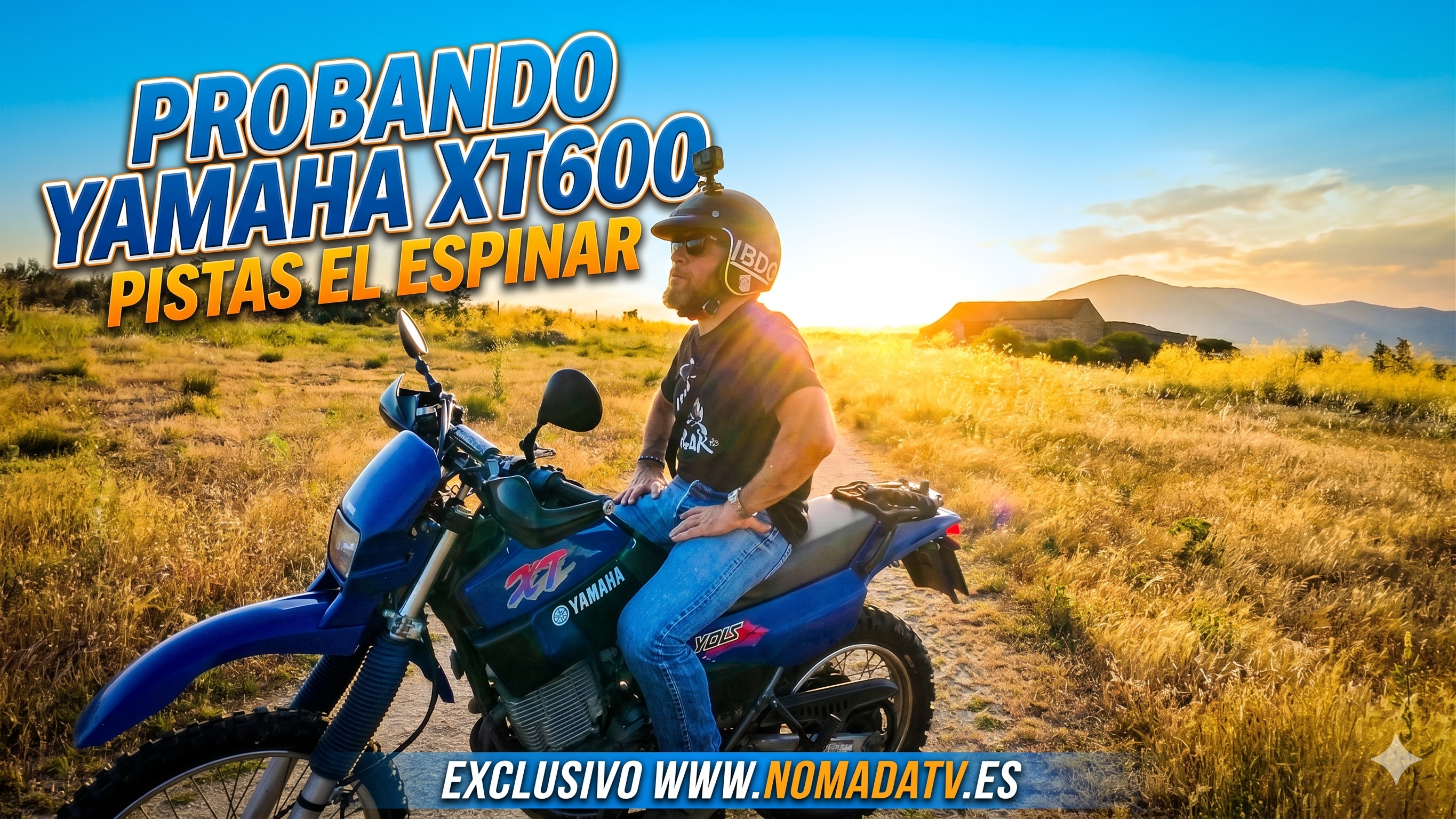 Yamaha XT600 por pistas El Espinar