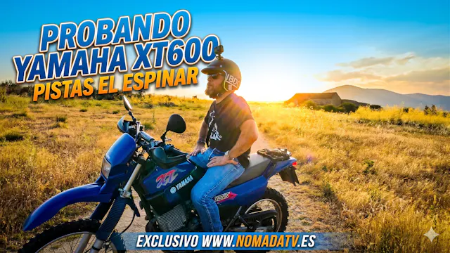 Yamaha XT600 por pistas El Espinar