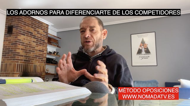 Oposiciones. Adornos para diferenciar...