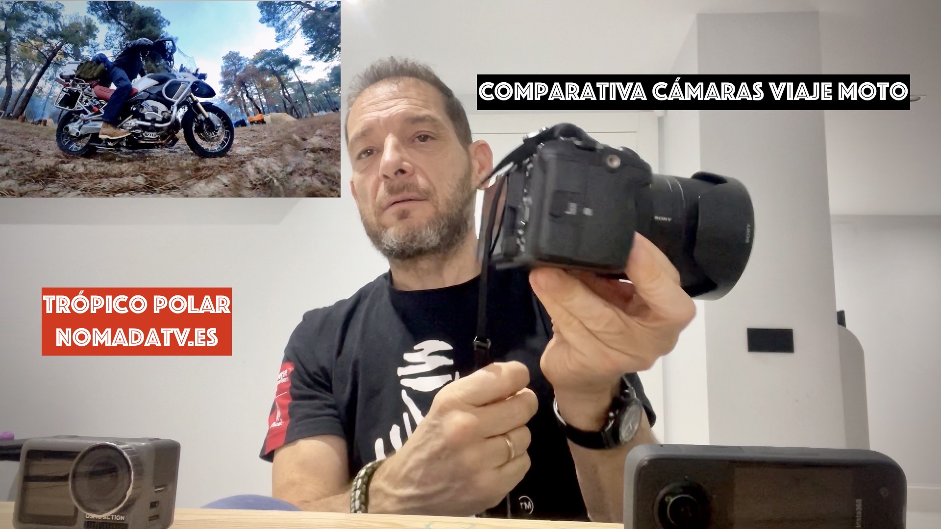 Comparativa cámaras viaje en moto