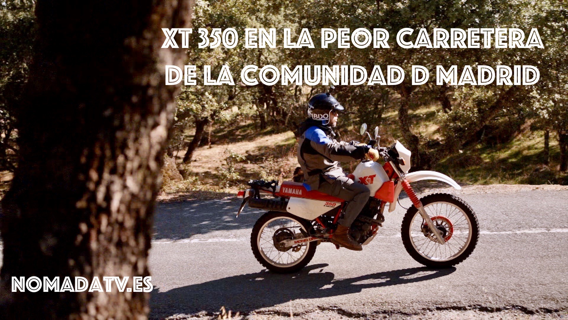 4. XT 350 en la peor carretera de la Comunidad de Madrid 