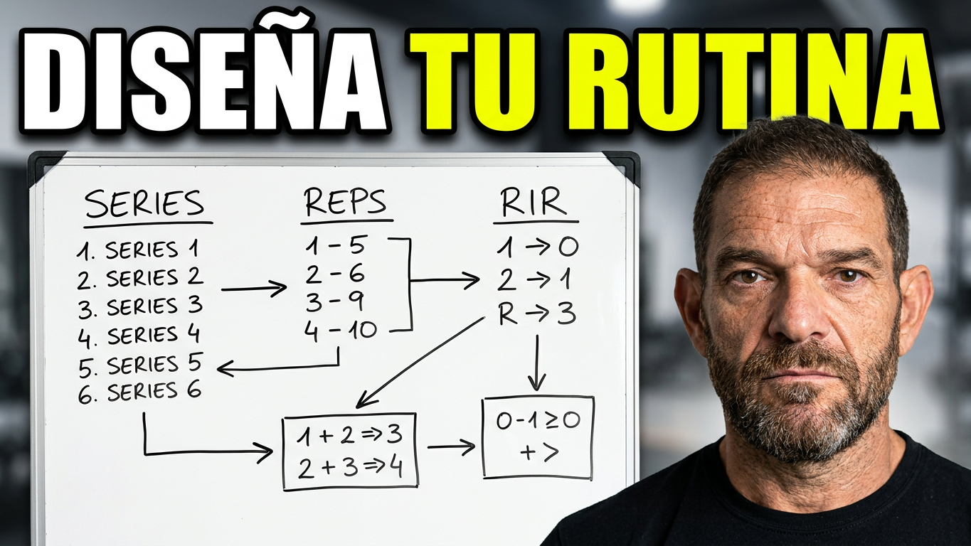 Series, repeticiones, volumen, RIR, descanso, intensidad...