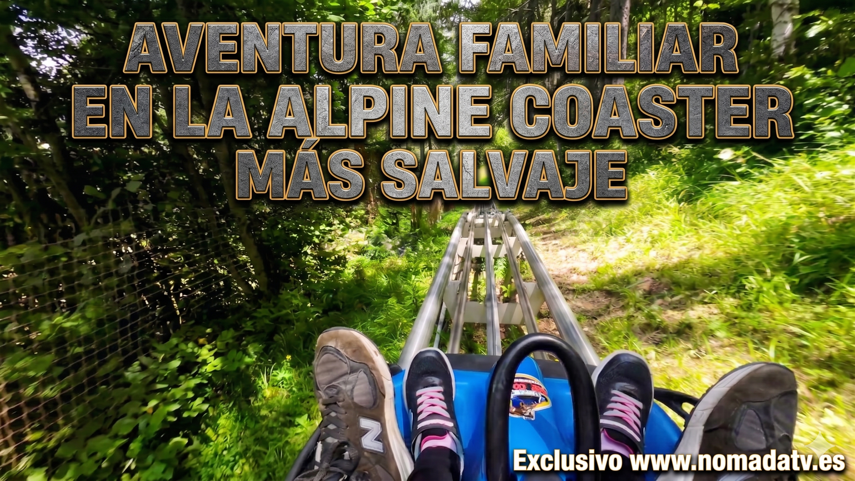 Aventura salvaje en la Alpine coaster de los Alpes