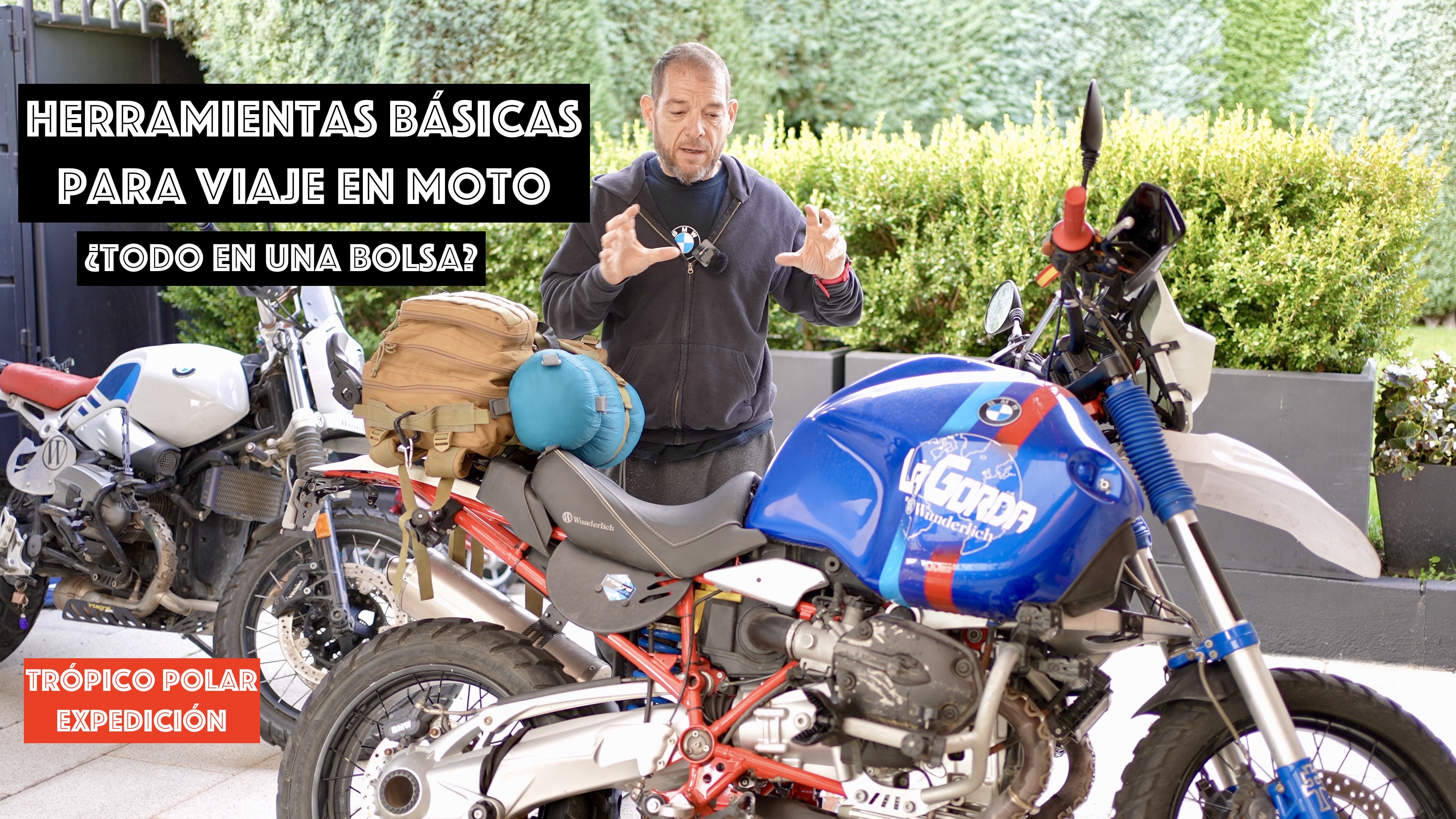 Herramientas básicas para viaje con un solo macuto 