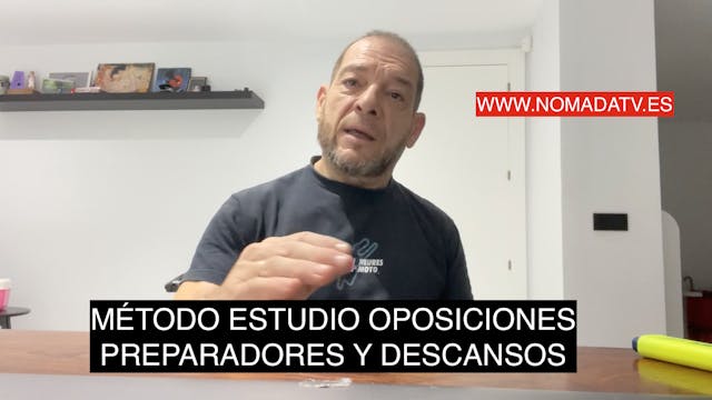 Oposiciones: preparadores y descansos