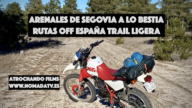 3. Llevando la moto a los arenales de Segovia