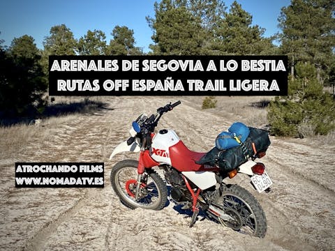 5. Llevando la moto a los arenales de...