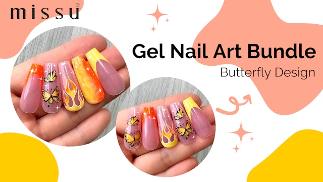 Butterfly Gel Polish Nail Art