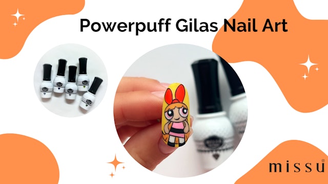 Powerpuffgirls nail art