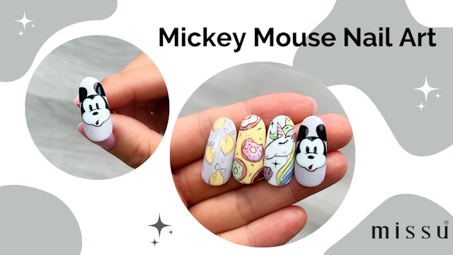 Mickey Mouse Nail Art 