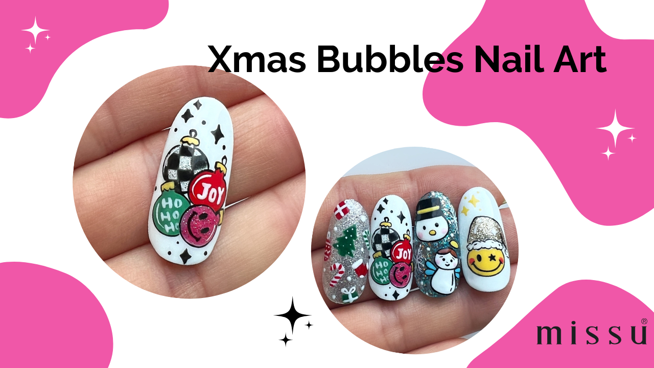 Xmas Bubble Nail Art