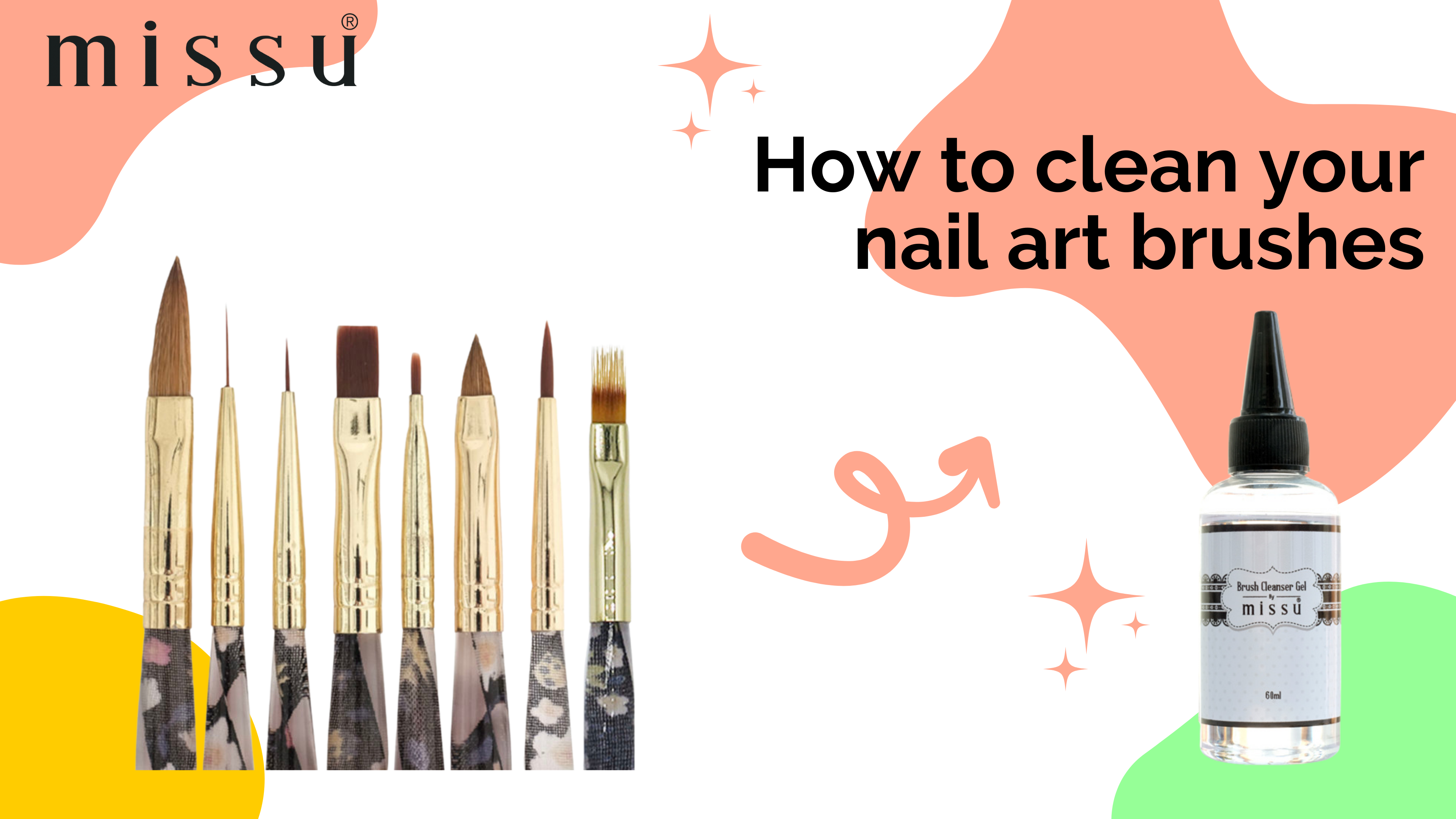 How to clean your nail art brushes