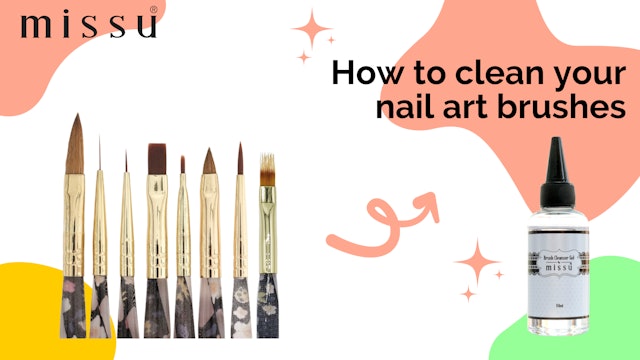How to clean your nail art brushes