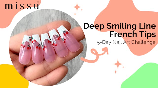 Deep Smiling Line French Tip