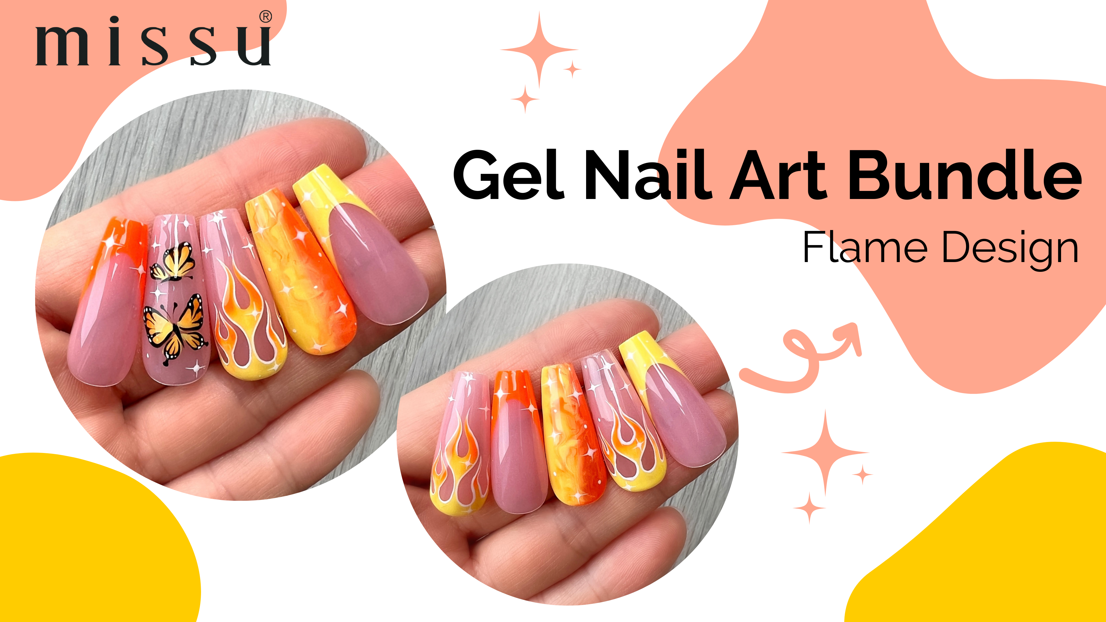 Flame Nail Art 