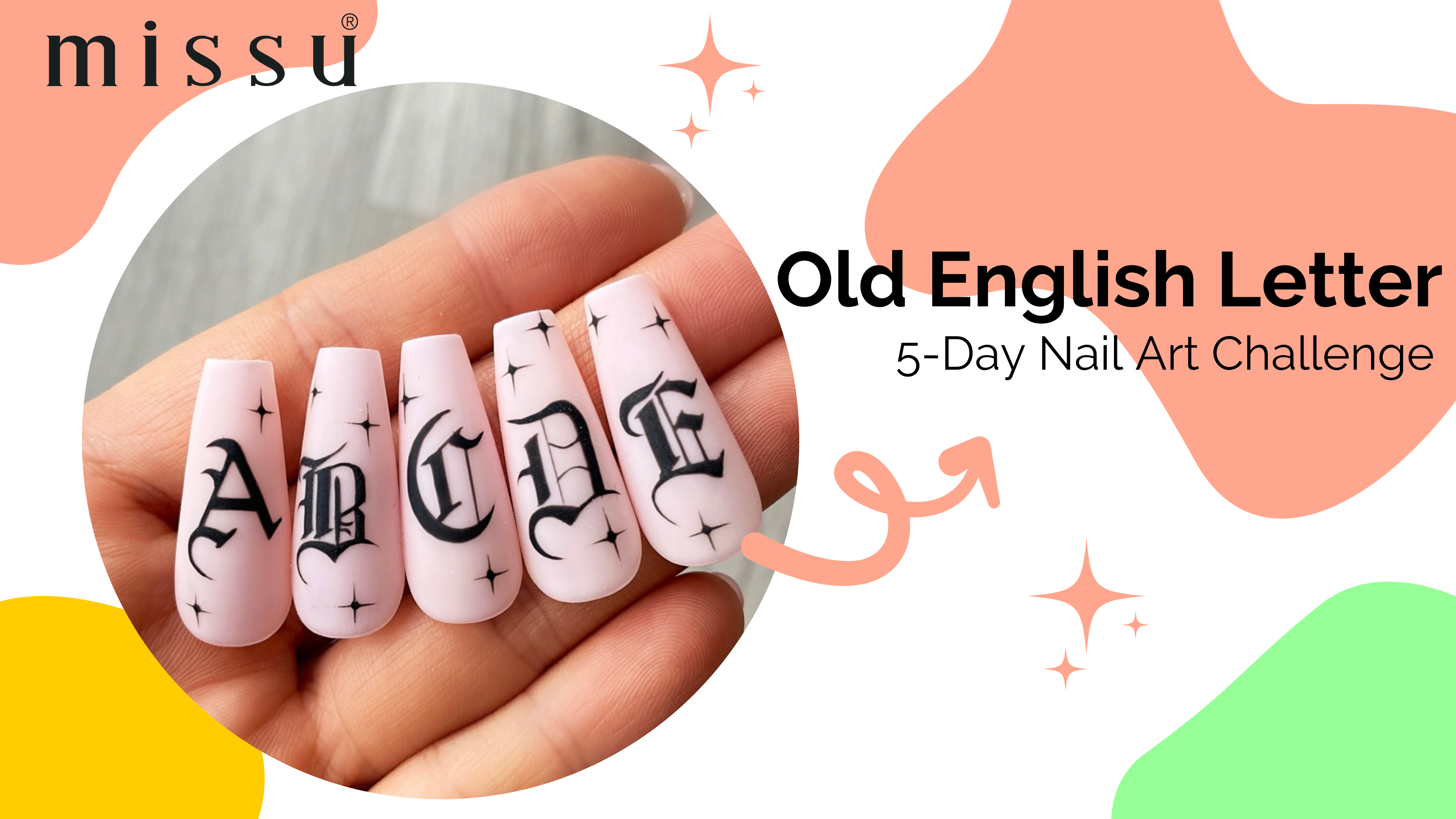 Handpainted Old English Letter 