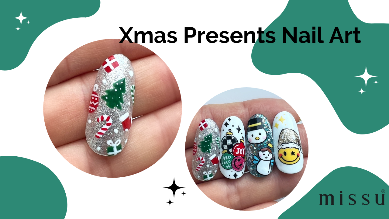 Xmas Presents Nail Art
