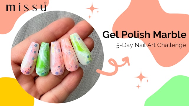 Gel Polish Marble Nail Art