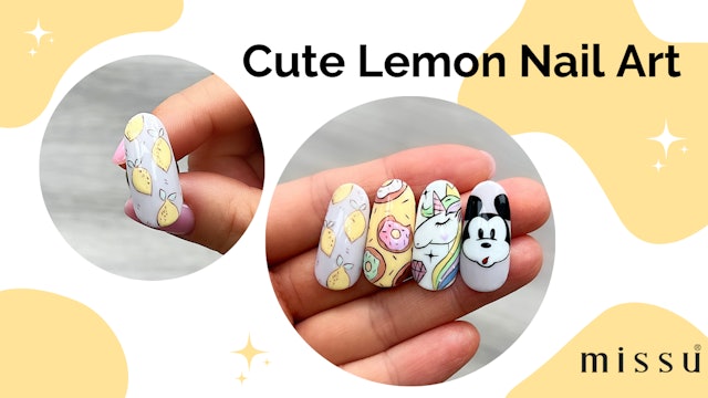 Lemon Nail Art