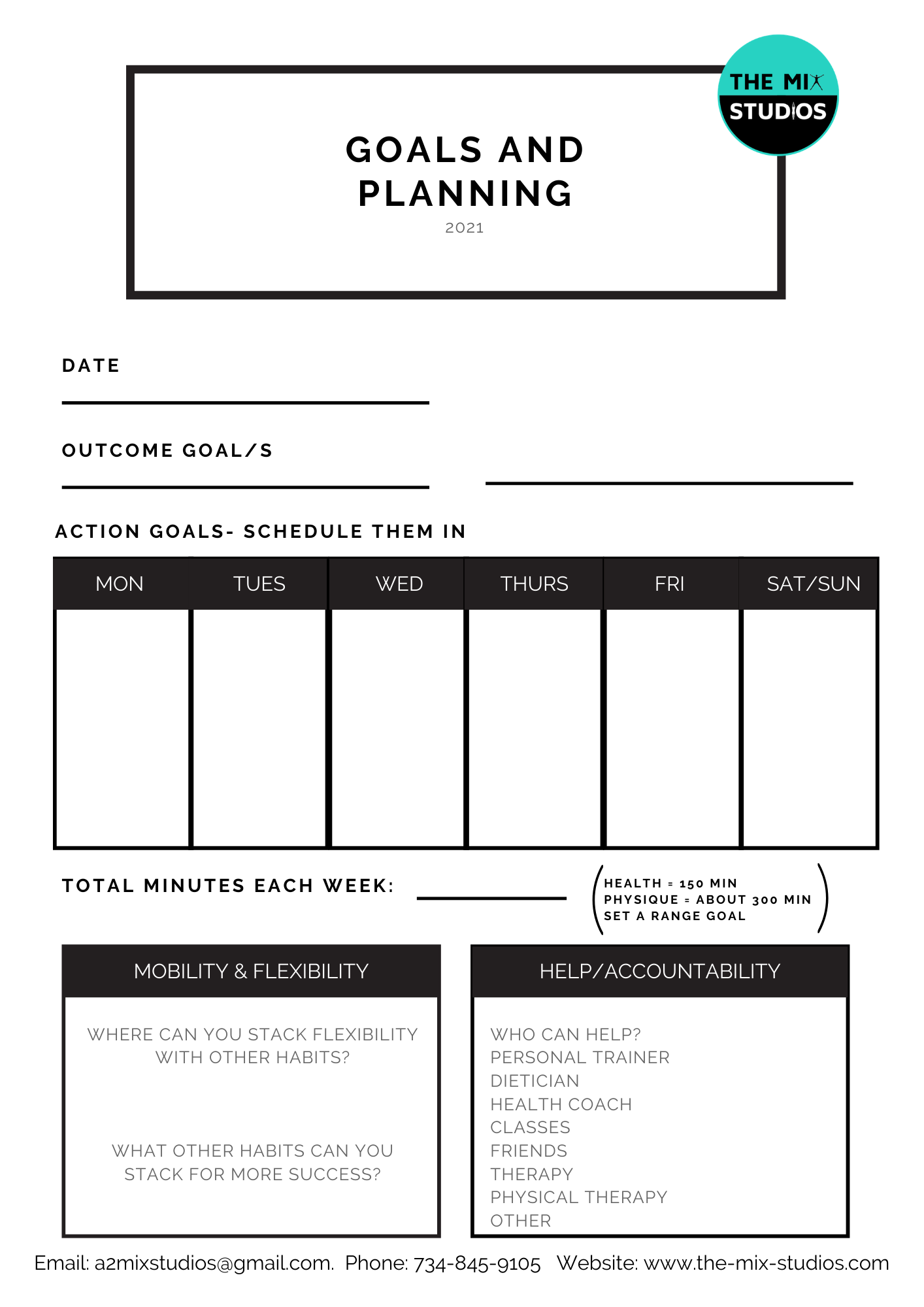 Starting Strength Goals Worksheet