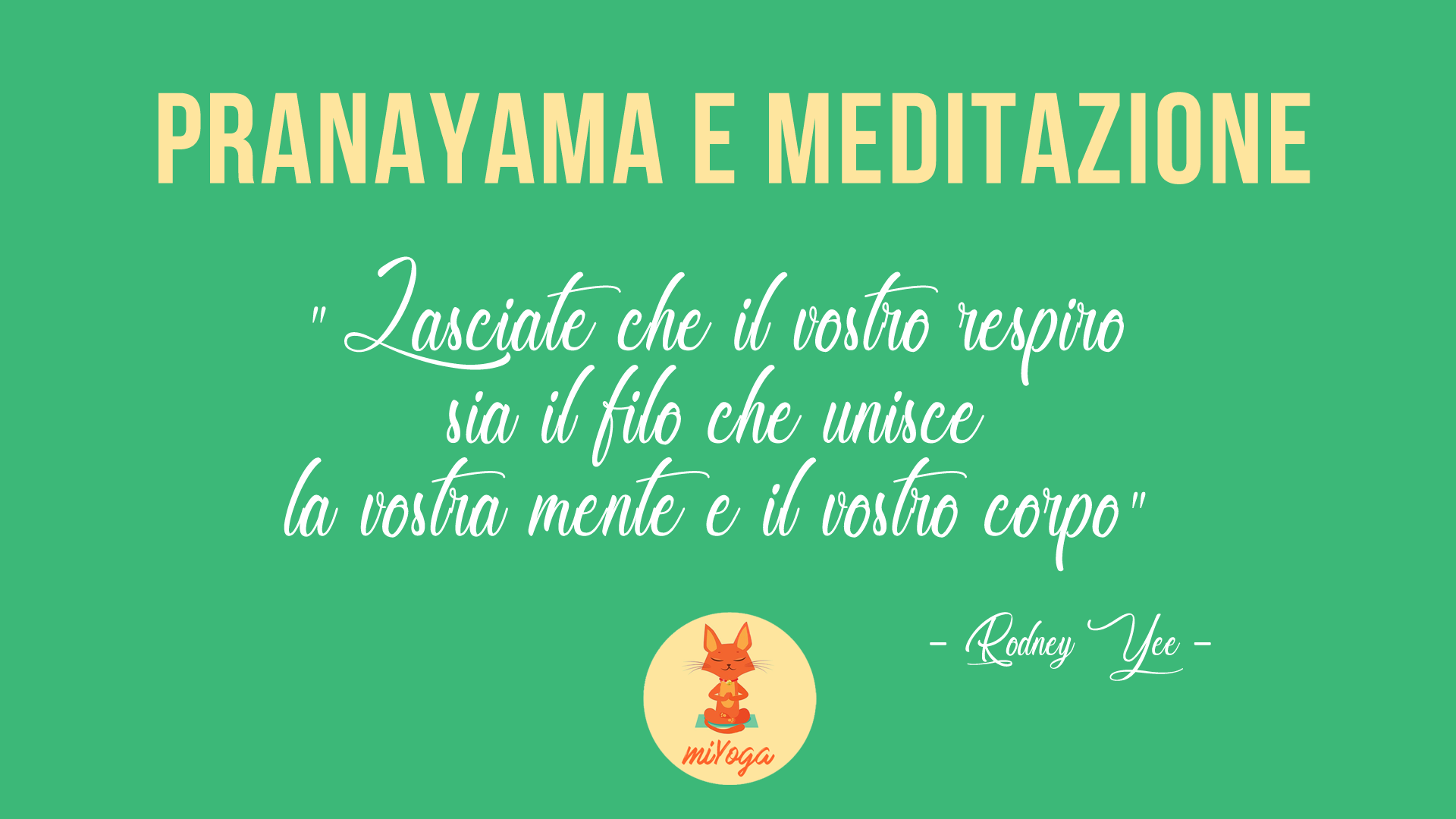 Pranayama e meditazione