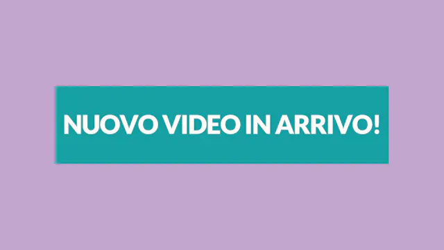 nuovo video in arrivo