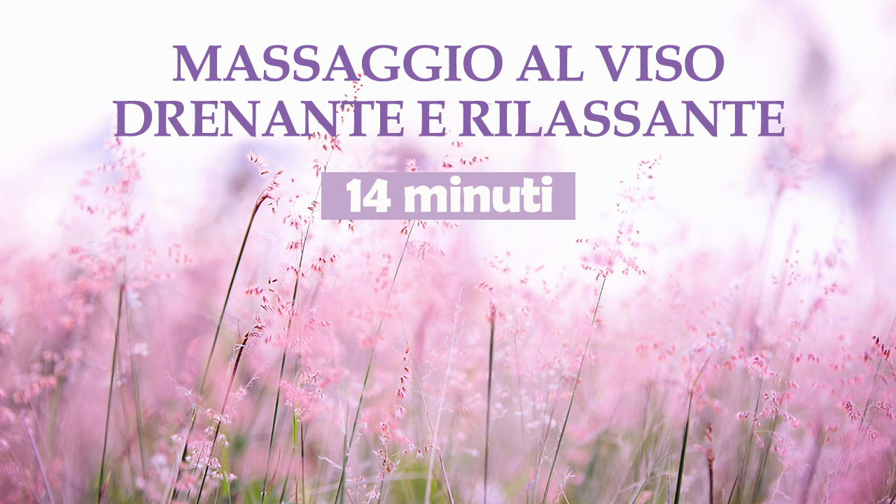 Massaggio al viso drenante e rilassante