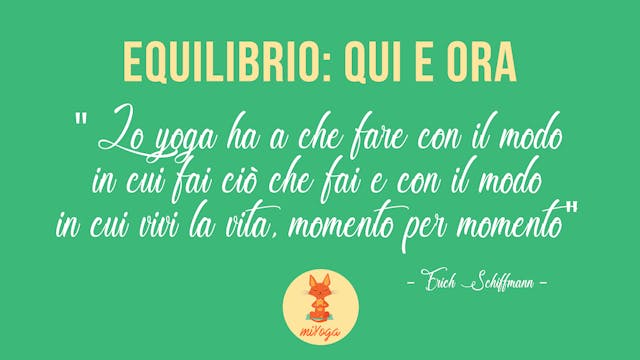 I LOVE YOGA - Equilibrio: qui e ora
