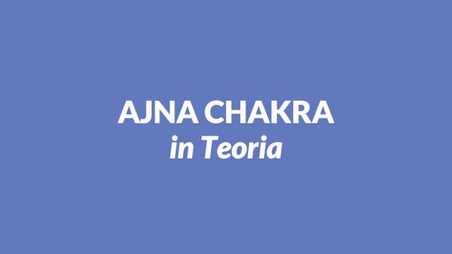 Ajna Chakra in Teoria 