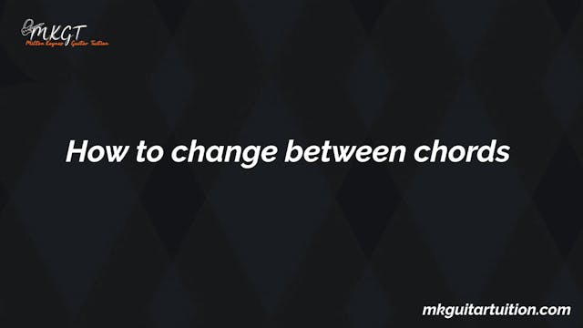 The E Chord  How to change between ch...