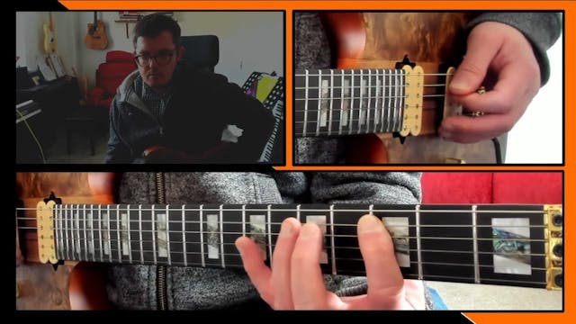Major Scale, one octave, string 5